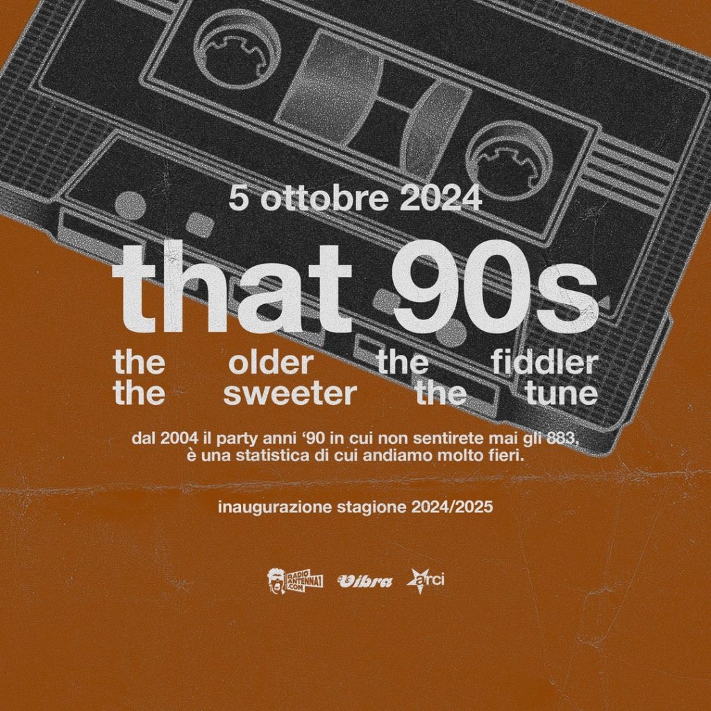 Sabato 5 Ottobre  inaugurazione con THAT 90′s con i djs di Radio Antenna uno