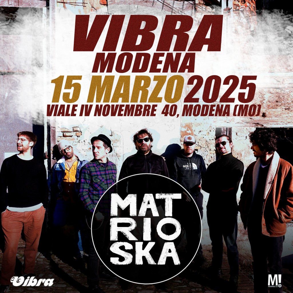 Sabato 15 MArzo Punky Reggae Party con MATRIOSKA live